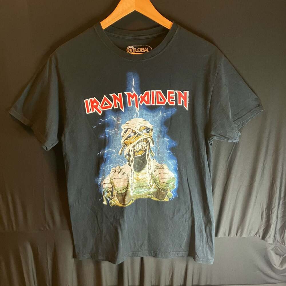 Iron Maiden Powerslave Mummy Graphic T-Shirt 2021 size medium